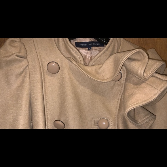 French Connection Tan Coat - Picture 2 of 7
